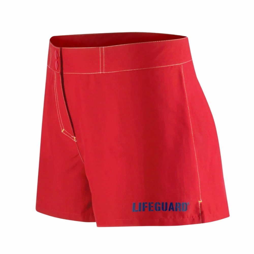Speedo Lifeguard Boardshorts Block the Burn Collection Red Size 10